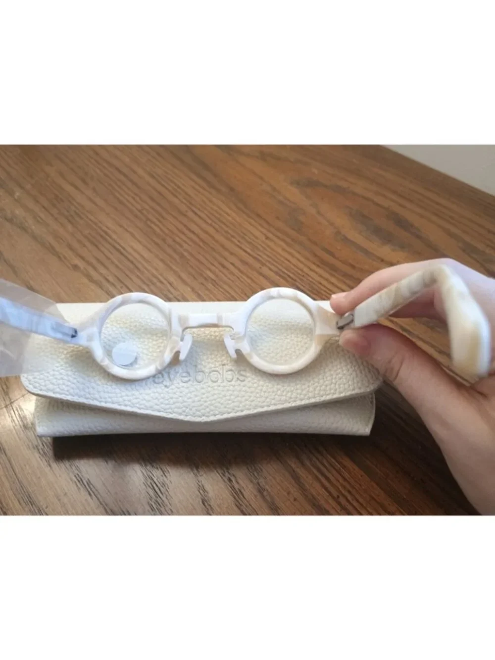 Eyebobs Unisex Reading Glasses +2.50 Matte White Marble 3393 WACKADOODLE